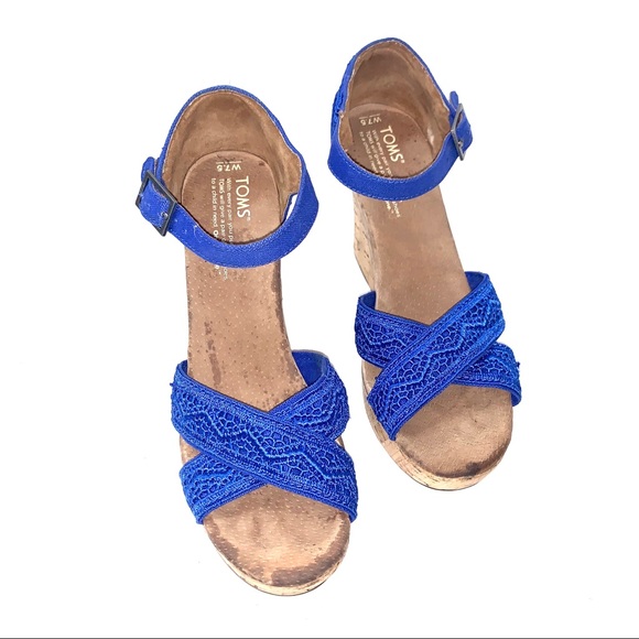 Toms Shoes - Tom’s Wedges in Blue